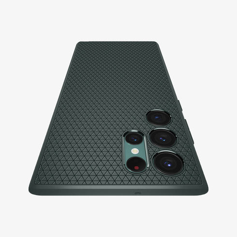 ACS03915 - Galaxy S22 Ultra 5G Case Liquid Air in black showing the back
